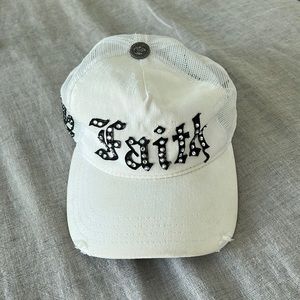 Faith jeweled baseball hat